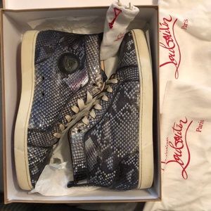 Christian Louboutin Louis Flat Python Pesce